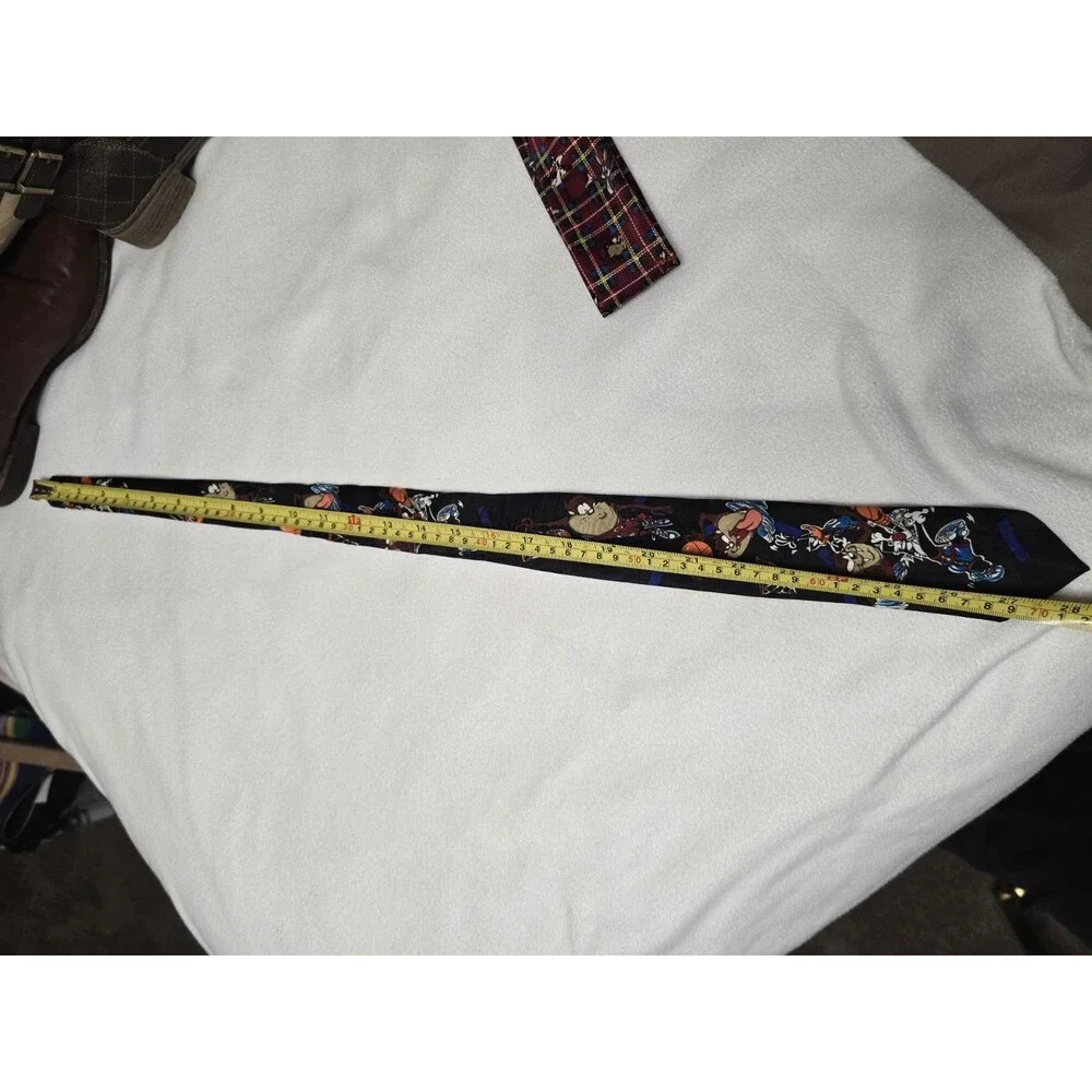 Vintage Looney Tunes Kids Tie Set – 1996 Taz Bugs Tweety Novelty Neckties – Made
